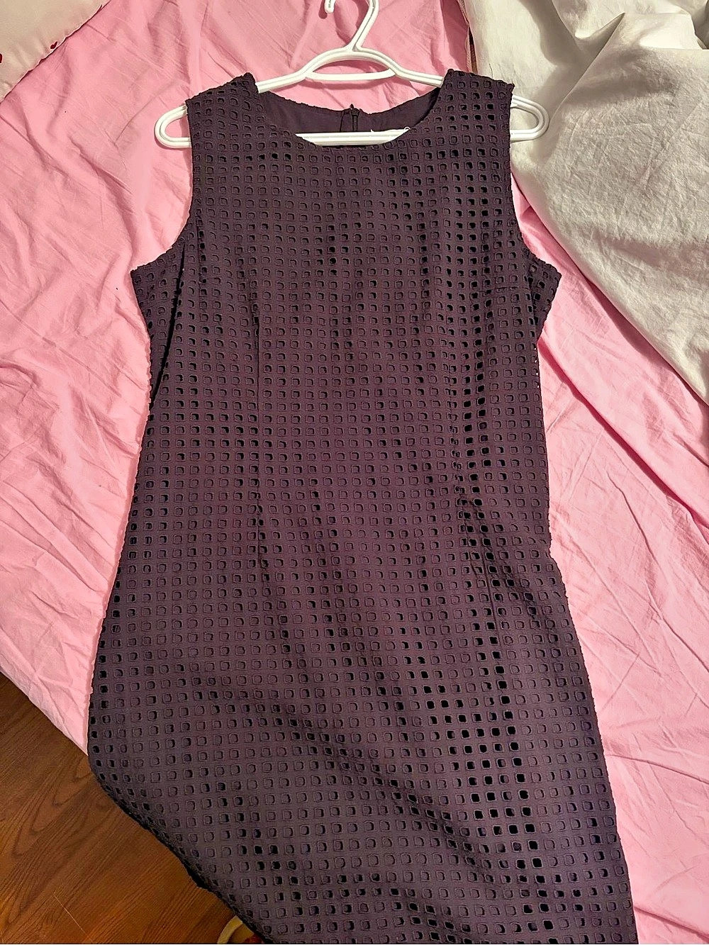 Women's Black Eyelet Mini Dress Like New